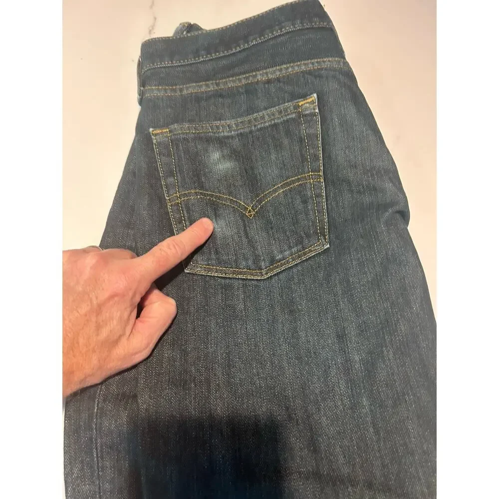 Levi’s 514 Button Fly Jeans 34x 30Blue Denim‎ Pants Ca00342 WPL 423